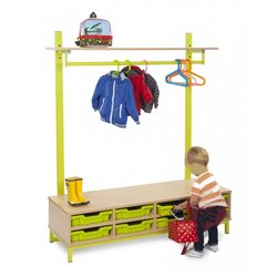 Supporting image for Candy Colours Cloakroom - Top with Shelf & Hanging Rail