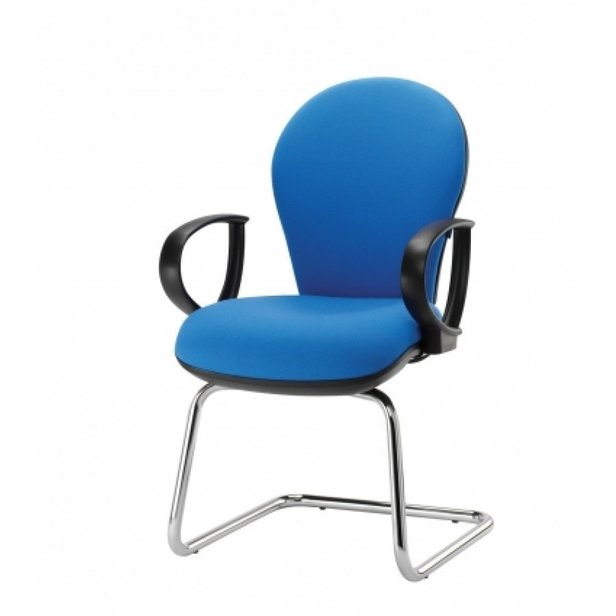 Supporting image for Hyphen Conference Chair - Chrome Frame with Loop Arms