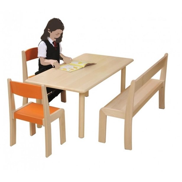 Supporting image for Creative! Rectangular Beech Nursery Table