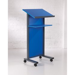 Supporting image for Y31021 - Coloured Panel Front Lectern - Blue