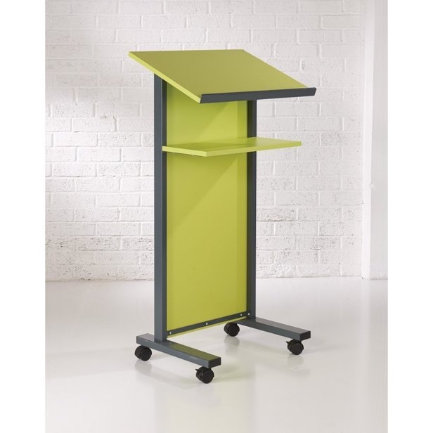 Supporting image for Y31023 - Coloured Panel Front Lectern - Lime Green