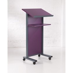 Supporting image for Y31025 - Coloured Panel Front Lectern - Purple