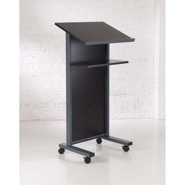 Supporting image for Y31027 - Coloured Panel Front Lectern - Black