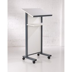 Supporting image for Y31031 - Coloured Panel Front Lectern - White