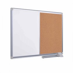 Supporting image for Y31061** - Combo Dual Noticeboard - W900 x H600