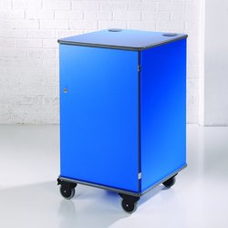 Supporting image for Y31039 - Premium Coloured Mobile Multi-Media Cabinet - Blue