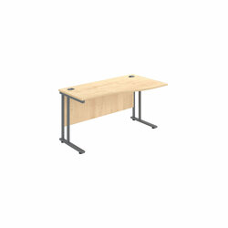 Supporting image for Y705452 - Wilmington Twin Cantilever - Wave Desks - W1400mm
