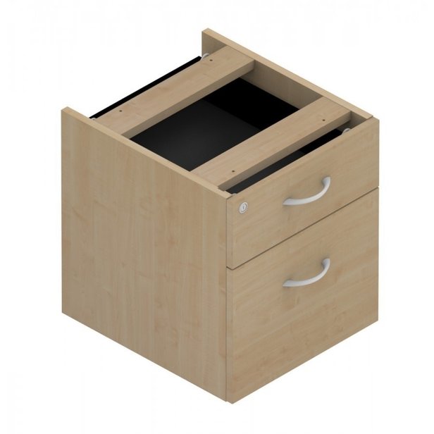 Supporting image for Y705820 - Wilmington Storage - Fixed Pedestal - Designed for D600mm Desk - 2 Drawer