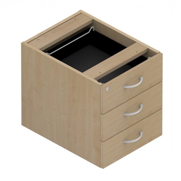 Supporting image for Y705819 - Wilmington Storage - Fixed Pedestal - Designed for D800mm Desk - 3 Drawer