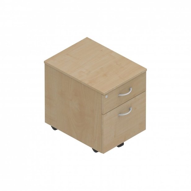 Supporting image for YUMP2 - Wilmington Storage - Mobile Low Pedestals - D605 - 2 Drawer