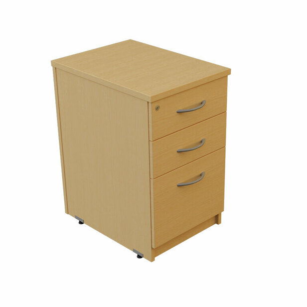 Supporting image for Y705846 - Wilmington Storage - Desk High Pedestal - Designed for D600mm Desk - 3 Drawer