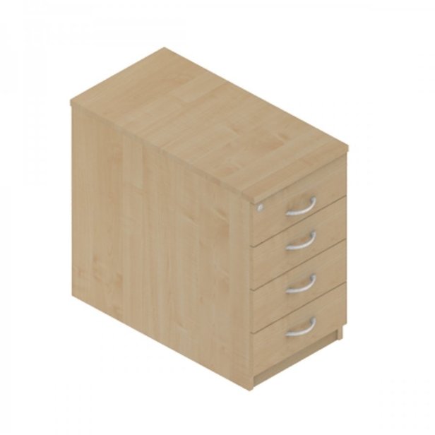 Supporting image for YUDHP84SD - Colorado Storage - Desk High Pedestals - D800 - 4 Drawer