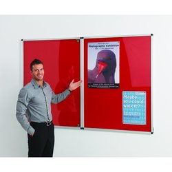 Supporting image for Y31049 - Resist-a-Flame Tamperproof Noticeboard - W2400 x H1200