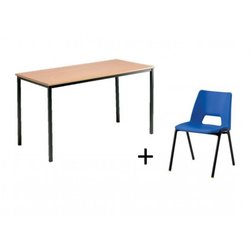 Supporting image for Classroom Package - 32 x Poly Chairs & 16 x 1200 x 600 Tables