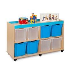 Supporting image for Candy Colours - 8 Jumbo Tray Storage Unit