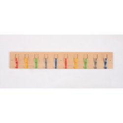 Supporting image for Candy Colours Cloakroom - 10 Coat Hooks with Name Placeholders