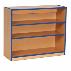 Supporting image for Y15213 - Low Bookcase Storage Unit - Blue Edge