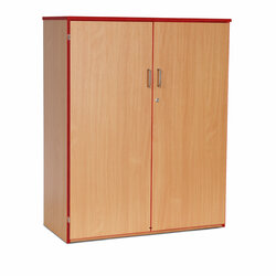 Supporting image for Y15206 - Medium Cupboard Storage Unit - Red Edge