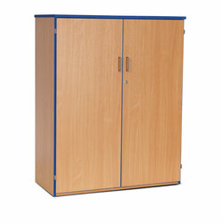 Supporting image for Y15208 - Medium Cupboard Storage Unit - Blue Edge