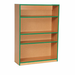 Supporting image for Y15216 - Medium Bookcase Storage Unit - Green Edge