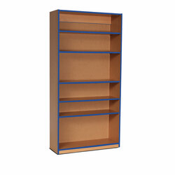 Supporting image for Y15227 - High Bookcase Storage Unit - Blue Edge