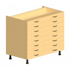 Supporting image for Workshape Fitted Shallow Drawer Unit 1000