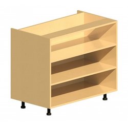 Supporting image for Workshape Fitted Open Shelf Unit 1000