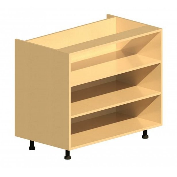 Supporting image for Workshape Fitted Open Shelf Unit 1000