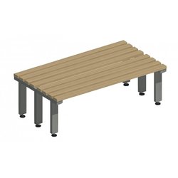 Supporting image for Workshape Double Sided Changing Room Benching