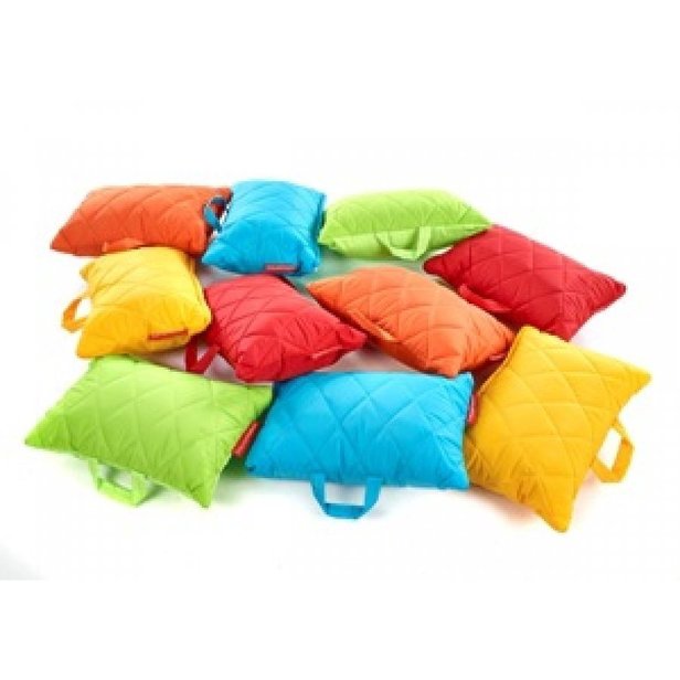 Supporting image for Quilted Outdoor Rectangular Cushions (Pack of 10 Multicolor)