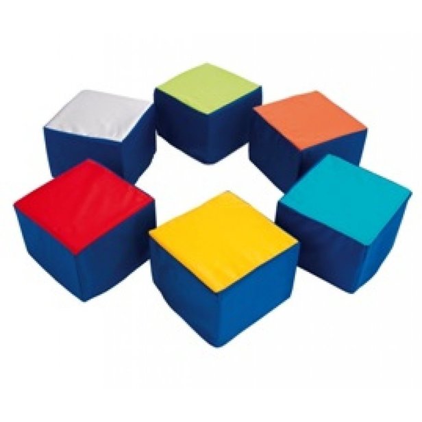 Supporting image for Hexahedron Foam Pouffes - Pack of 6