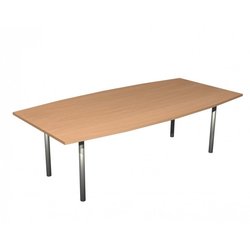 Supporting image for Alpine Essentials Barrel Meeting & Conference Table - Pole Legs