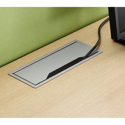 Supporting image for Nova Conference Table Metal Insert for Cable Access
