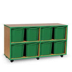 Supporting image for Y15235 - 8 Jumbo Tray Unit - Green Edge