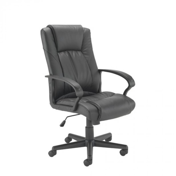 Supporting image for Sirius Executive Black Leather Swivel Chair