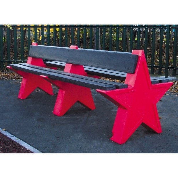 Supporting image for Double Sided Star Bench - 8 Seater