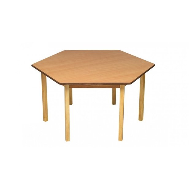 Supporting image for Beech Hexagonal Nursery Table