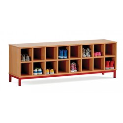 Supporting image for 16 Compartment Cloakroom Bench