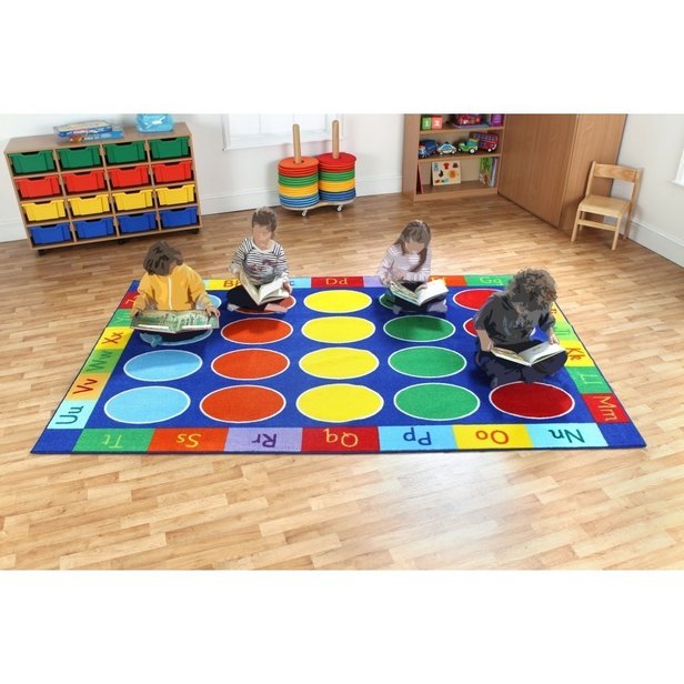 Supporting image for Rainbow ABC Rectangular Carpet