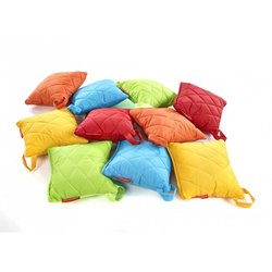 Supporting image for Quilted Outdoor Square Cushions (Pack of 10 Multicolor)