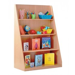 Supporting image for Straight Shelf 4 Tier Library Unit