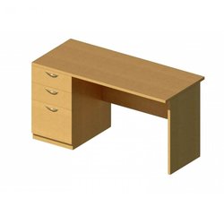 Supporting image for Y126LTDY - Compact Teacher's Desk - LH Pedestal