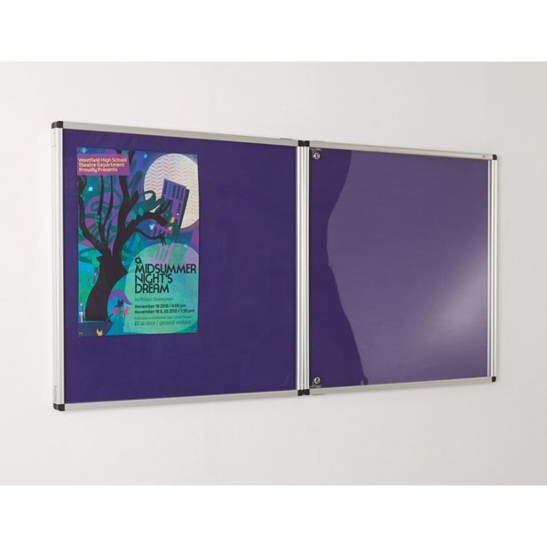 Supporting image for Y31021A - Colourtone Vibrant Tamperproof Felt Noticeboard - 2400 x 1200