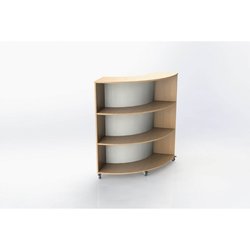 Supporting image for Y200630 - Grasmere Convex Curved Bookcase - Single Sided - H900