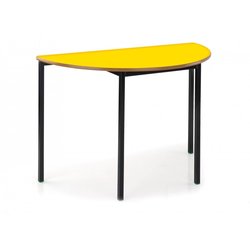 Supporting image for Fully Welded 1200 x 600 Semi-Circular Tables - Square PVC Edge