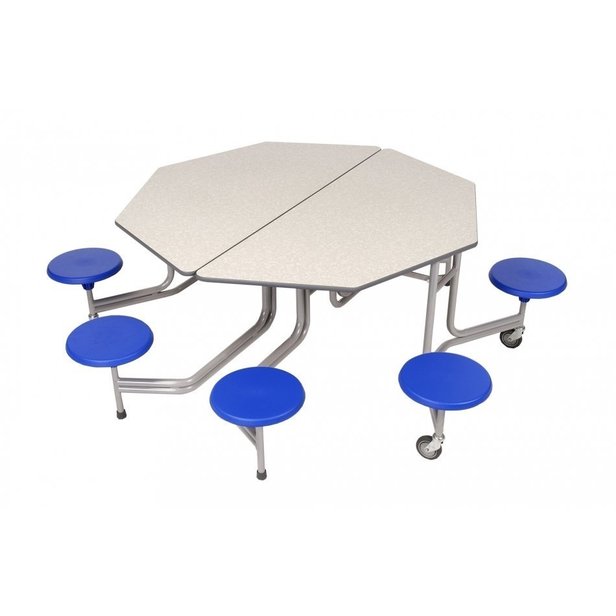 Supporting image for Y360618 - Folding Octagonal Table with 8 Stools - H690