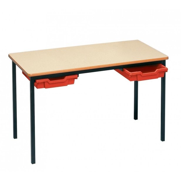 Supporting image for Fully Welded 1200 x 600 Rectangular Tray Tables - Rounded MDF Edge