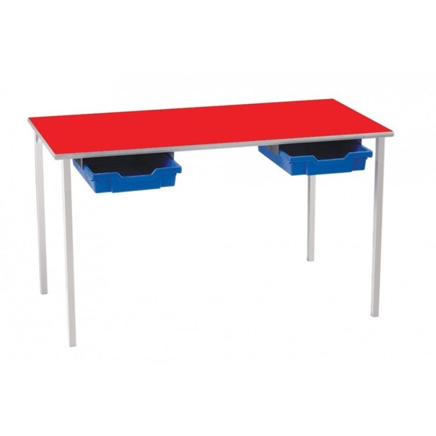 Supporting image for Fully Welded 1200 x 600 Rectangular Tray Tables - Square PVC Edge
