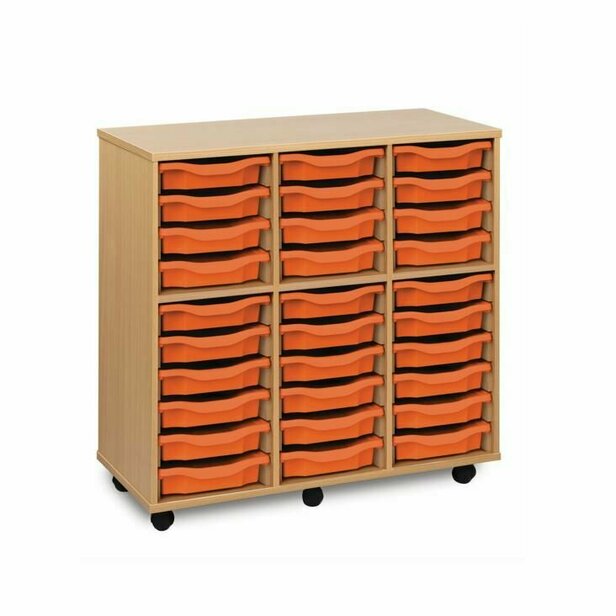 Supporting image for 30 Shallow Tray Storage Unit - Mobile