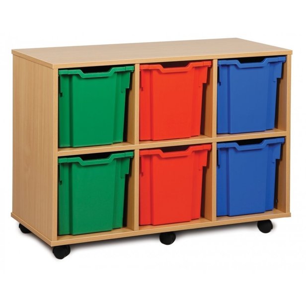 Supporting image for 6 Jumbo Tray Wide Storage Unit - Mobile